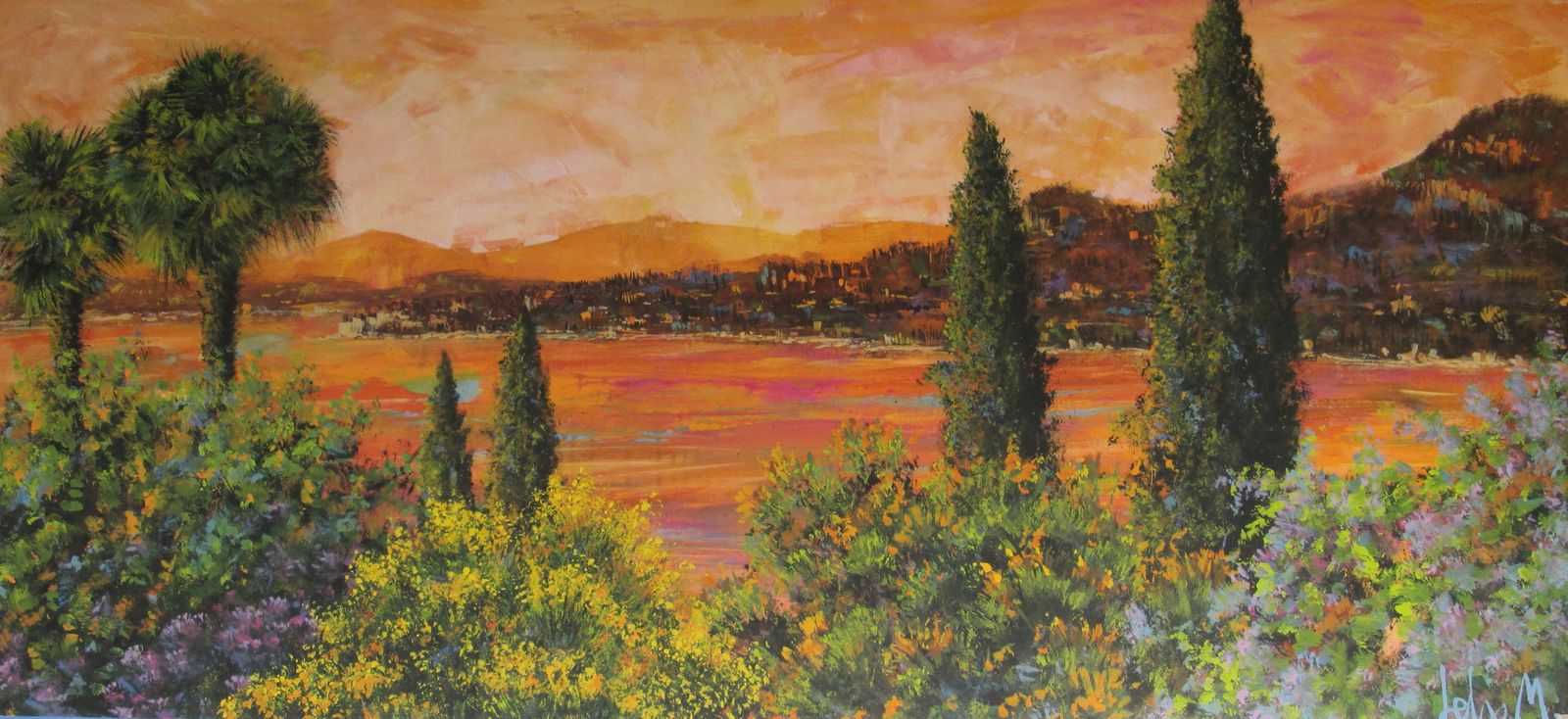 Nuove emozioni di una sera di aprile (130x60x4)