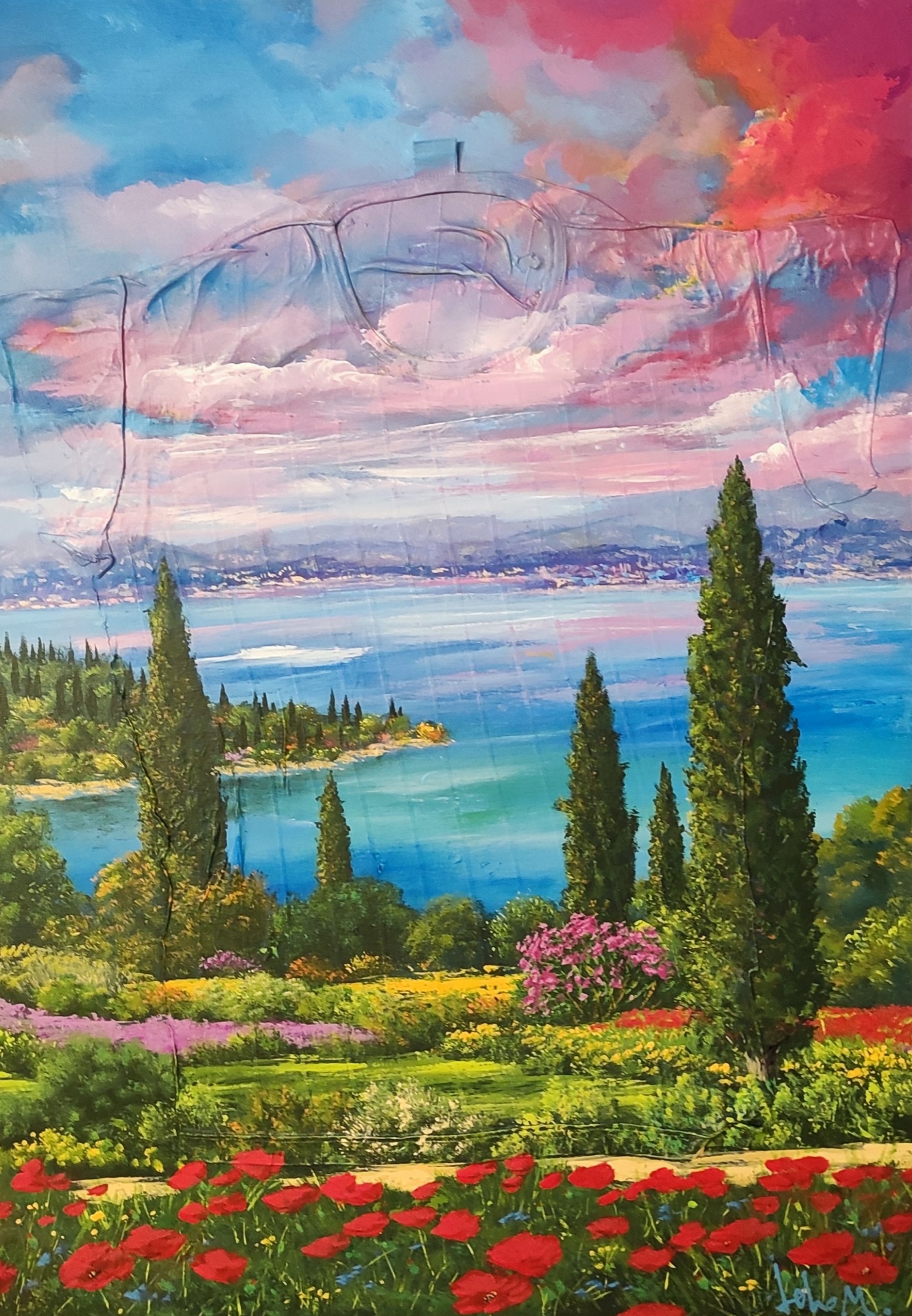 Ginestre sulla spiaggia ((50x40)