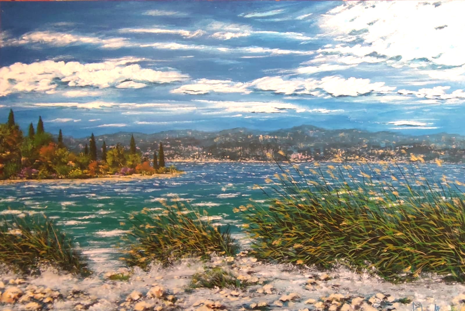 Tramonto a Punta Cornicello / Bardolino (120x50)