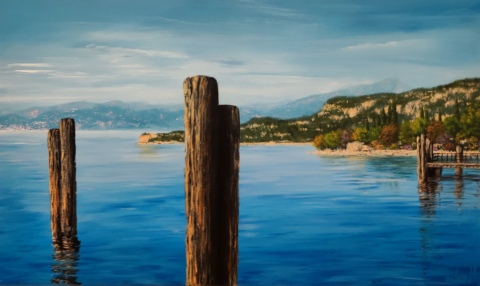 Walking on the beach  (60x50)